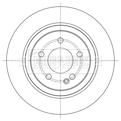 BORG & BECK Тормозной диск BBD5387